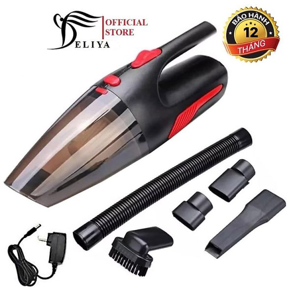 Mua Máy Hút Bụi Cầm Tay, máy hút bụi mini PIN SẠC KHÔNG DÂY hàng chính hãng DELIYA 120W - ĐEN tại DELIYA Official Store