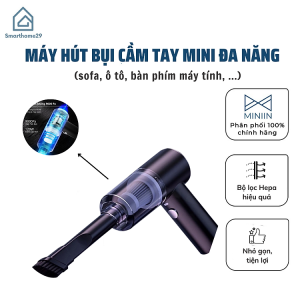 Mua Máy hút bụi cầm tay mini, Máy hút bụi không dây đa năng lực hút siêu mạnh sử dụng hút bụi ô tô, giường nệm, bàn phím máy tính - Hàng chính hãng MINIIN tại Gia Dụng Trí Vũ