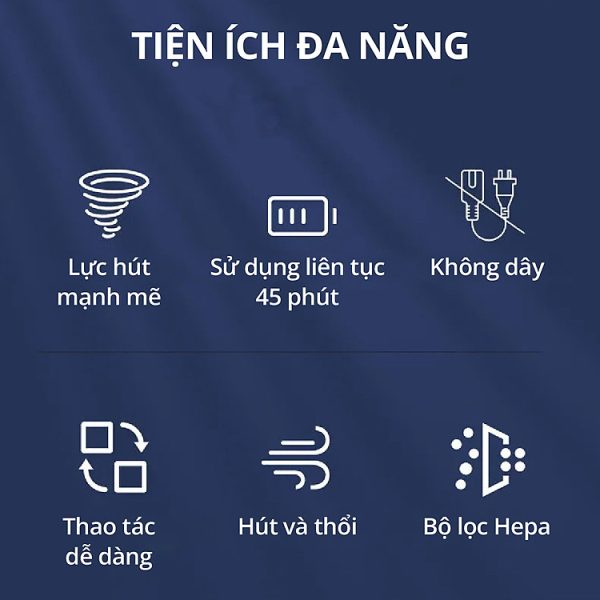 Mua Máy Hút Thổi Bụi Không Dây MK367 kèm phụ kiện hút bụi - Hàng chính hãng tại Mishio Kachi Official