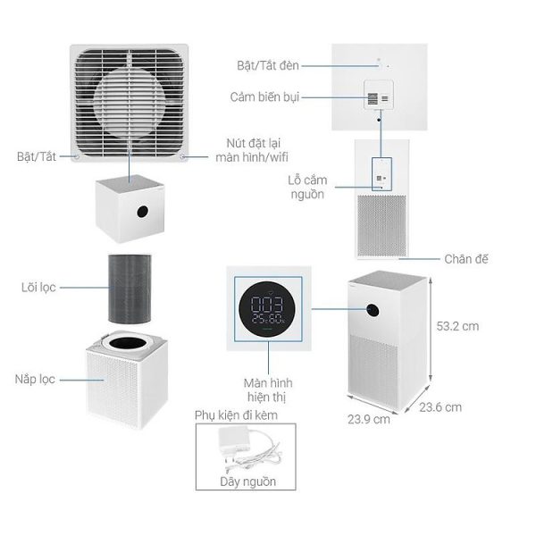 Mua Máy lọc không khí Xiaomi Smart Air Purifier 4 Lite Bản quốc tế - Hàng chính hãng tại CÔNG TY TNHH TMĐT KIM LONG