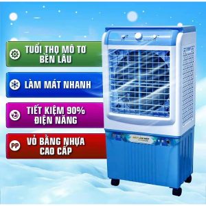 Mua Quạt đá, quạt hơi nước, quạt điều hoà 45L có bánh xe tặng kèm 2 hộp đá khô, Hàng chính hãng tại Minhlam Store