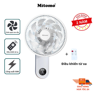 Mua Quạt treo tường điện tử Mitomo FTT-60AEC, Động cơ AC hoạt động siêu êm hàng chính hãng- Bảo hành 2 năm tại MITOMO ELECTRONIC