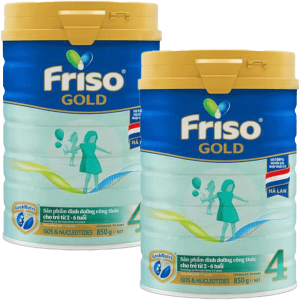 Combo 2 lon Friso Gold 4, 2 - 6 tuổi (850gr)