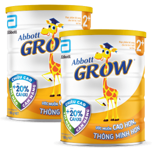 Combo 2 lon Sữa Abbott Grow 2+ 850g (trên 2 tuổi)