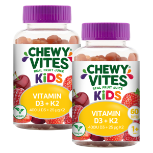 Combo 2 THỰC PHẨM BỔ SUNG CHEWY VITES KIDS VITAMIN D3 + K2