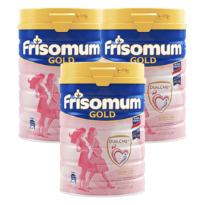 Combo 3 lon Sữa bầu Friso Mum Gold 900g hương cam