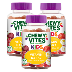 Combo 3 THỰC PHẨM BỔ SUNG CHEWY VITES KIDS VITAMIN D3 K2