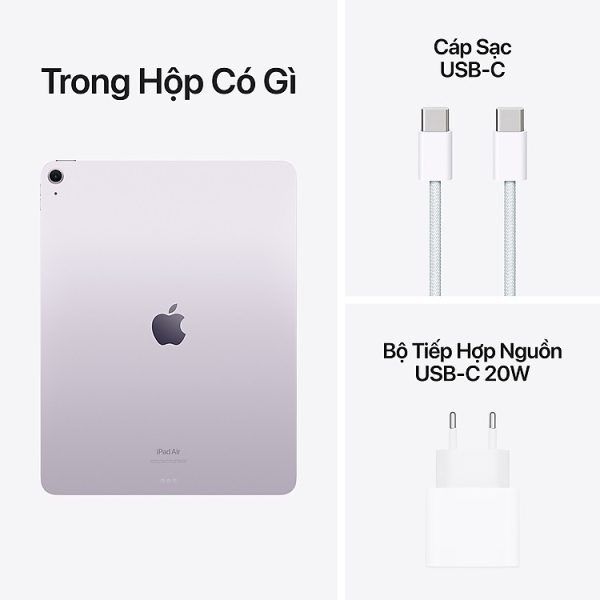 Mua Apple iPad Air 6 M2 13-Inch Wi-Fi+ Cellular - Purple - 128GB tại Tiki Trading