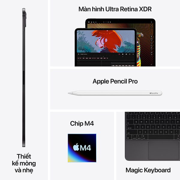 Mua Apple iPad Pro M4 13-Inch Wi-Fi - Silver - 256GB tại Tiki Trading