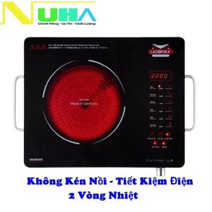 Mua Bếp điện không kén nồi 2 vòng nhiệt 2200W Ladomax-669 tiết kiệm điện-Hàng chính hãng tại Gia Dụng NuHa