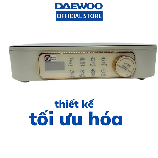 Mua Bếp hồng ngoại Daewoo công suất 2200W, điều khiển cảm ứng - Hàng chính hãng - DWI-2238MW (Vàng) tại Tiki Trading