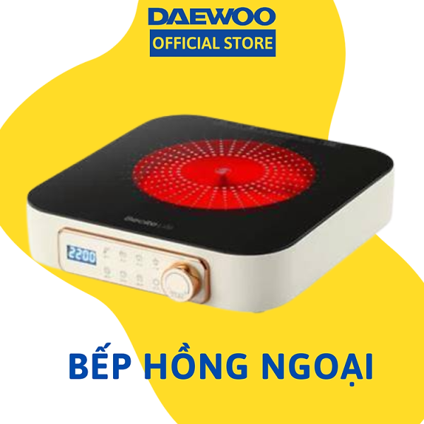 Mua Bếp hồng ngoại Daewoo công suất 2200W, điều khiển cảm ứng - Hàng chính hãng - DWI-2238MW (Vàng) tại Tiki Trading