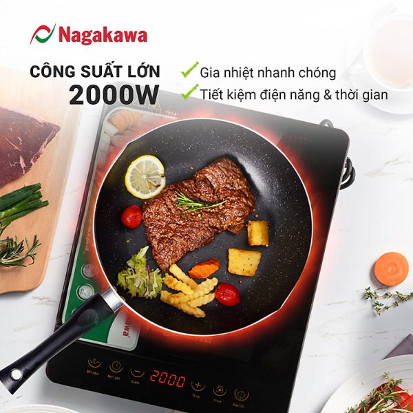 Mua Bếp Từ Đơn Nagakawa NAG0704 (2000W) - Kèm Nồi Lẩu - Hàng Chính Hãng tại Tiki Trading