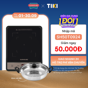 Mua Bếp Từ Đơn Sunhouse SHD6157 (1800W) - Kèm Nồi Lẩu - Hàng Chính Hãng tại Tiki Trading