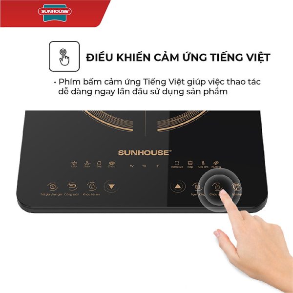 Mua Bếp Từ Đơn Sunhouse SHD6803 (2000W) - Kèm Nồi Lẩu - Hàng Chính Hãng tại Tiki Trading