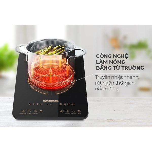 Mua Bếp Từ Đơn Sunhouse SHD6803 (2000W) - Kèm Nồi Lẩu - Hàng Chính Hãng tại Tiki Trading