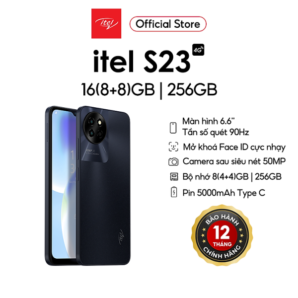 Mua Điện Thoại Itel S23 16GB(8GB+8GB)/256GB | Pin 5000mAh | 6.6 Inch | Camera 50MP | HÀNG CHÍNH HÃNG - Màu Trắng tại Itel Official