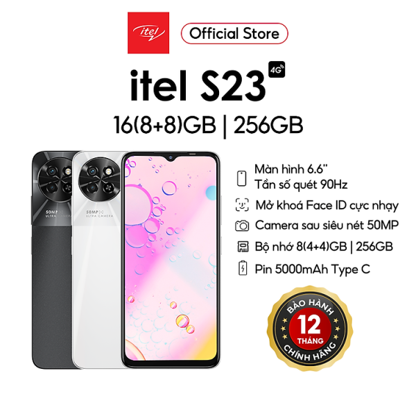 Mua Điện Thoại Itel S23 16GB(8GB+8GB)/256GB | Pin 5000mAh | 6.6 Inch | Camera 50MP | HÀNG CHÍNH HÃNG - Màu Trắng tại Itel Official