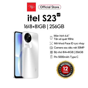 Mua Điện Thoại Itel S23 16GB(8GB+8GB)/256GB | Pin 5000mAh | 6.6 Inch | Camera 50MP | HÀNG CHÍNH HÃNG - Màu Trắng tại Itel Official