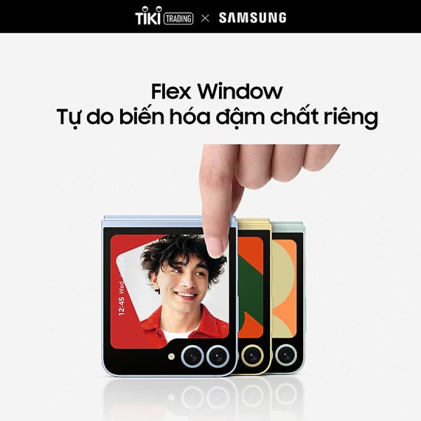 Mua Điện thoại Samsung Galaxy Z Flip6, điện thoại AI, 256GB, pin lớn nhất, Flexcam 50MP - Hàng chính hãng - Vàng Cát tại Tiki Trading