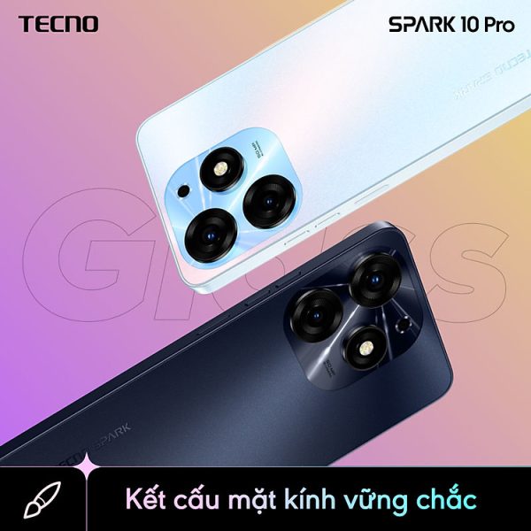 Mua Điện thoại Tecno SPARK 10 Pro 8GB/256GB - Helio G88 | 5000 mAh | Sạc nhanh 18W | Cảm ứng vân tay - Hàng chính hãng - Đen tại Tecno Official Store