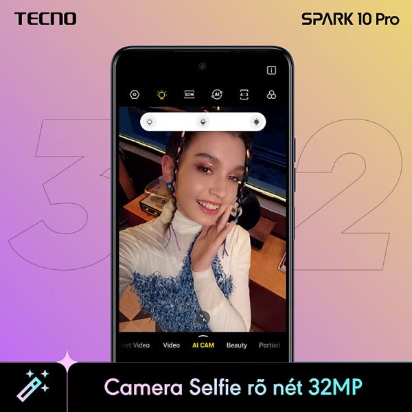 Mua Điện thoại Tecno SPARK 10 Pro 8GB/256GB - Helio G88 | 5000 mAh | Sạc nhanh 18W | Cảm ứng vân tay - Hàng chính hãng - Đen tại Tecno Official Store