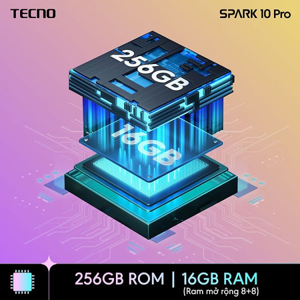 Mua Điện thoại Tecno SPARK 10 Pro 8GB/256GB - Helio G88 | 5000 mAh | Sạc nhanh 18W | Cảm ứng vân tay - Hàng chính hãng - Đen tại Tecno Official Store