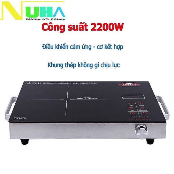 Mua [Hàng chính hãng] Bếp Điện Hồng Ngoại Ladomax Ha666 khung tay cầm inox, công suất 2200W tại Gia Dụng NuHa