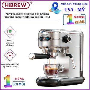 Mua Máy pha cà phê espresso bán tự động, thương hiệu Mỹ HiBREW cao cấp - H11 - HÀNG CHÍNH HÃNG tại DC THẾ GIỚI ĐỒ CHƠI Ô TÔ