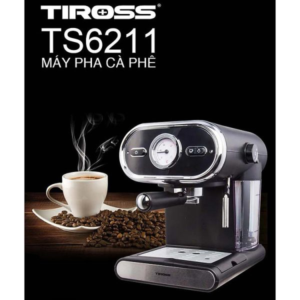 Mua Máy Pha Cà Phê Espresso Tiross TS6211 (15bar) - Hàng Chính Hãng tại Tiki Trading