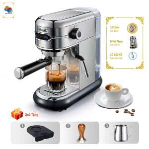 Mua Máy pha cà phê HiBREW H11 pha cafe espresso bán tự động, mini nhỏ gọn cho gia đình, văn phòng, hot and cold đặc biệt, tặng kèm tấm lót, temper và ca đánh sữa 350ml, hàng...