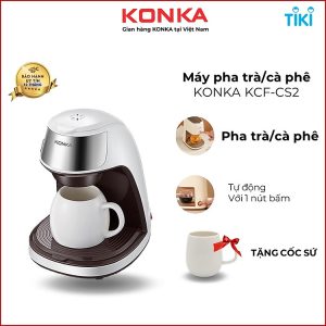 Mua Máy Pha Cà Phê KONKA KCFCS2 Thiết Kế Kiểu Mới Hiện Đại, Sang Trọng - Hàng nhập khẩu tại Konkashop