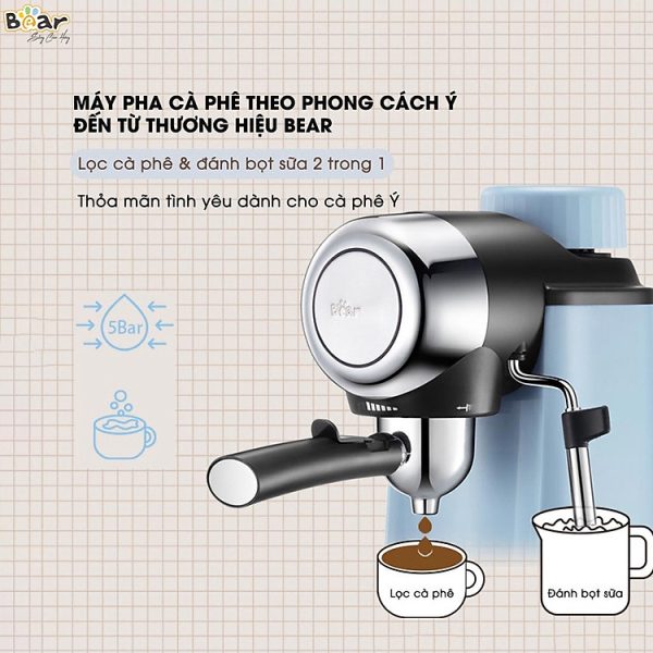 Mua Máy pha cà phê tự động Bear CF-B02V1 - Hàng chính hãng tại Tiki Trading