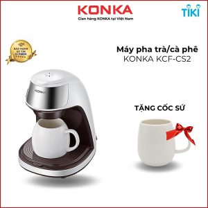 Mua Máy Pha Cafe Cà Phê Pha Trà Tự Động Tặng Cốc Sứ KONKA KCF-CS2 - Hàng Nhập Khẩu tại Konkashop