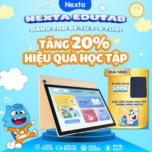 Mua Máy tính bảng học tập thông minh Nexta Edutab Kid cho bé từ 5-8 tuổi - quản lý thời gian cho trẻ - 1 đổi 1 trong vòng 30 ngày, bảo hành 12 tháng - Gold tại Hệ Sinh Thái Giải...