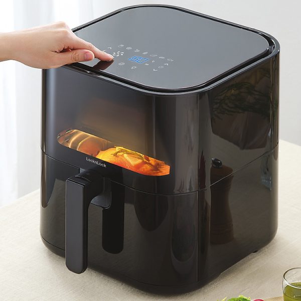 Mua Nồi Chiên Không Dầu Locknlock Visible Air Fryer CUBE EJF996BLK (5.5 Lít) - Hàng Chính Hãng tại Tiki Trading