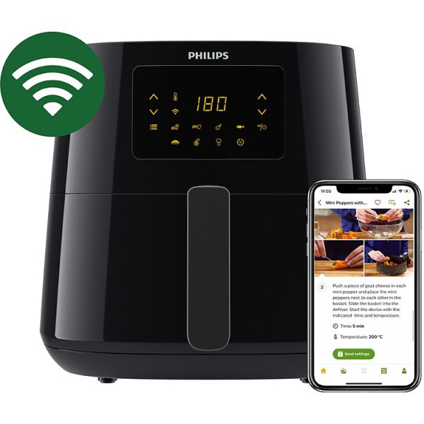 Mua Nồi Chiên Không Dầu Philips HD9280 /90 Essential size XL Digital Connected - Hàng Chính Hãng tại Tiki Trading