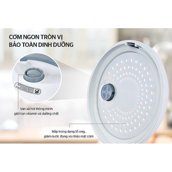 Mua Nồi Cơm Điện Đa Năng Sunhouse SHD8602 (1.8L) – Trắng- Hàng chính hãng tại Tiki Trading