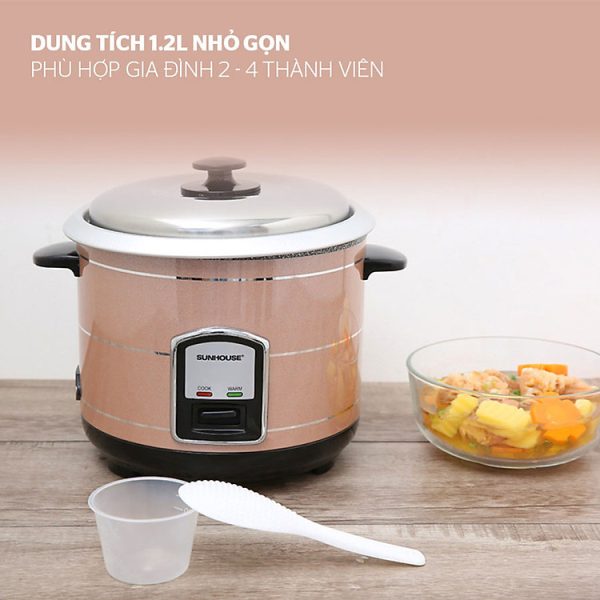 Mua Nồi Cơm Điện Nắp Rời Sunhouse SHD8105 (1.2L) - Hàng chính hãng tại Tiki Trading