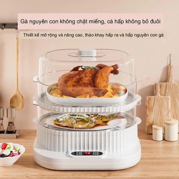 Mua Nồi Hấp Điện 3 Tầng Công Suất Lớn,Dung Tích 10 Lít Hàng Chất Lượng, Giúp Tiệt Kiệm Thời Gian Cho Mọi Gia Đình - Hàng Chính Hãng MINIIN tại Smarthome29