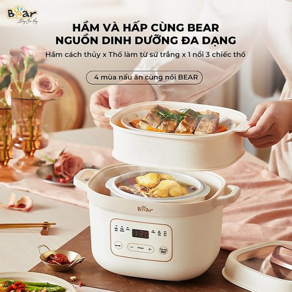 Mua Nồi nấu chậm 1.6L Bear SB-NNC16 270W - Hàng chính hãng tại Tiki Trading