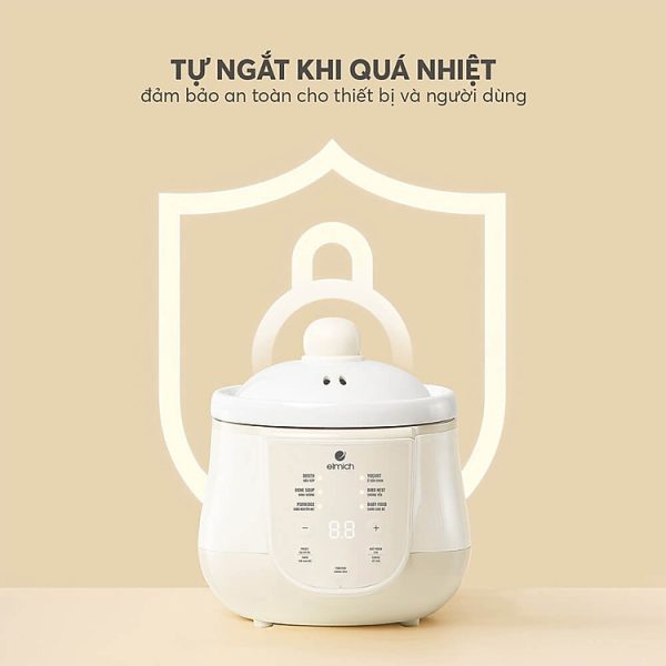 Mua Nồi nấu chậm, nấu cháo, chưng yến 1L Elmich SCE-8524OL - Hàng Chính Hãng tại Tiki Trading