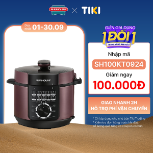 Mua Nồi áp suất điện đa năng Sunhouse SHD1657 (6 Lít) - Hàng chính hãng tại Tiki Trading