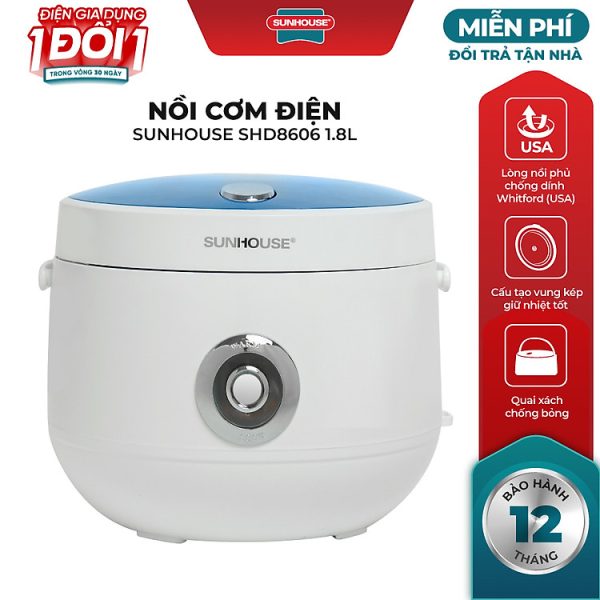 Mua Nồi cơm điện Sunhouse SHD8606 1.8L - Hàng chính hãng tại Tiki Trading