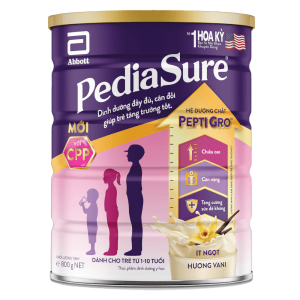 Thực phẩm dinh dưỡng y học cho trẻ 1-10 tuổi: Pediasure vani 800g (mẫu cũ: 850g)